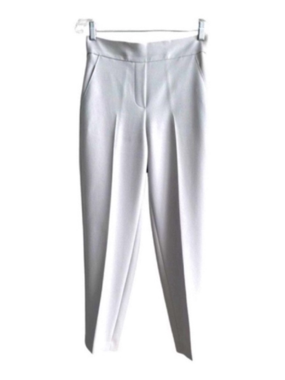 Donna Karan Ankle length Dress Pants Pockets Pull On Light Pastel Gray Size 2
